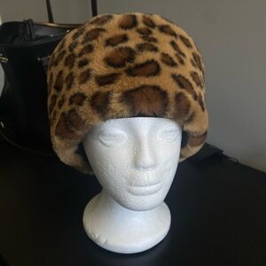 Leopard Print Ushanka Hat